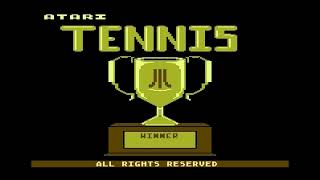 ATARI TENNIS !!! ATARI 800 XL - 80'S NOSTALGIA - FULL GAME
