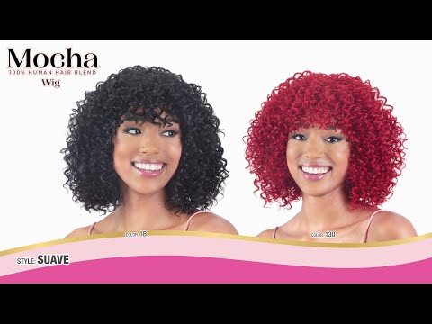 Mayde Mocha Human Hair Blend wig - Suave