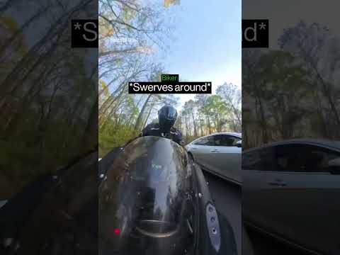 When A Biker Encounters A Crazy Driver…
