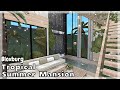 BLOXBURG: Tropical Summer Mansion Speedbuild (interior + full tour) Roblox House Build