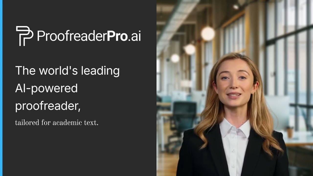 ProofreaderPro.ai demo — AI proofreading for academic writing
