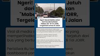 Viral Video Bocah Jatuh dari Bus Bertuliskan 'Mabes AD' di Tol JORR, Tergeletak Lemas di Jalan Aspal