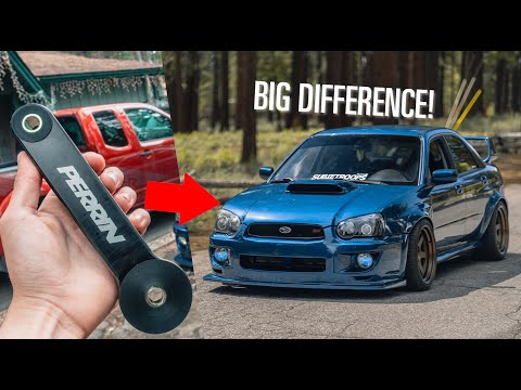 Perrin Pitch Stop Mount INSTALL + Test Drive! // Subaru STI