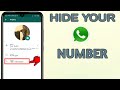 Hide WhatsApp Number & Make Call and Do Chat | WhatsApp Number Hide