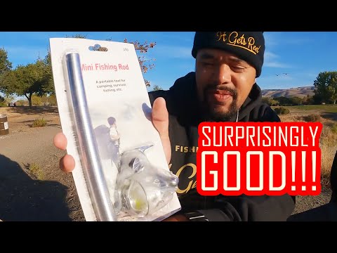 $6.99 Amazon MINI Fishing Rod and (Spinning) Reel Combo for Catching Trout | ITGETSREEL Episode 158