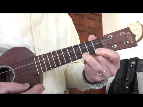 C blues on ukulele with simple riff- Tutorial