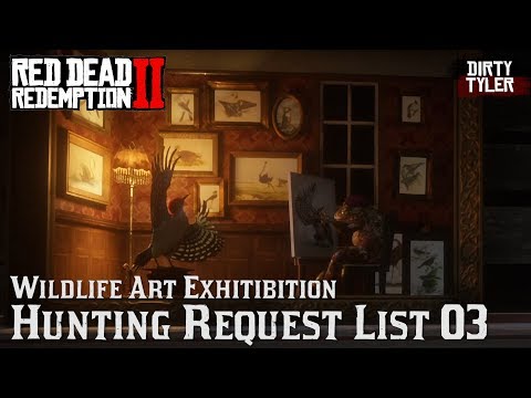 Wildlife Art Exhibition Guide Hunting Requests List 3 - Red Dead Redemption 2 (RDR2)