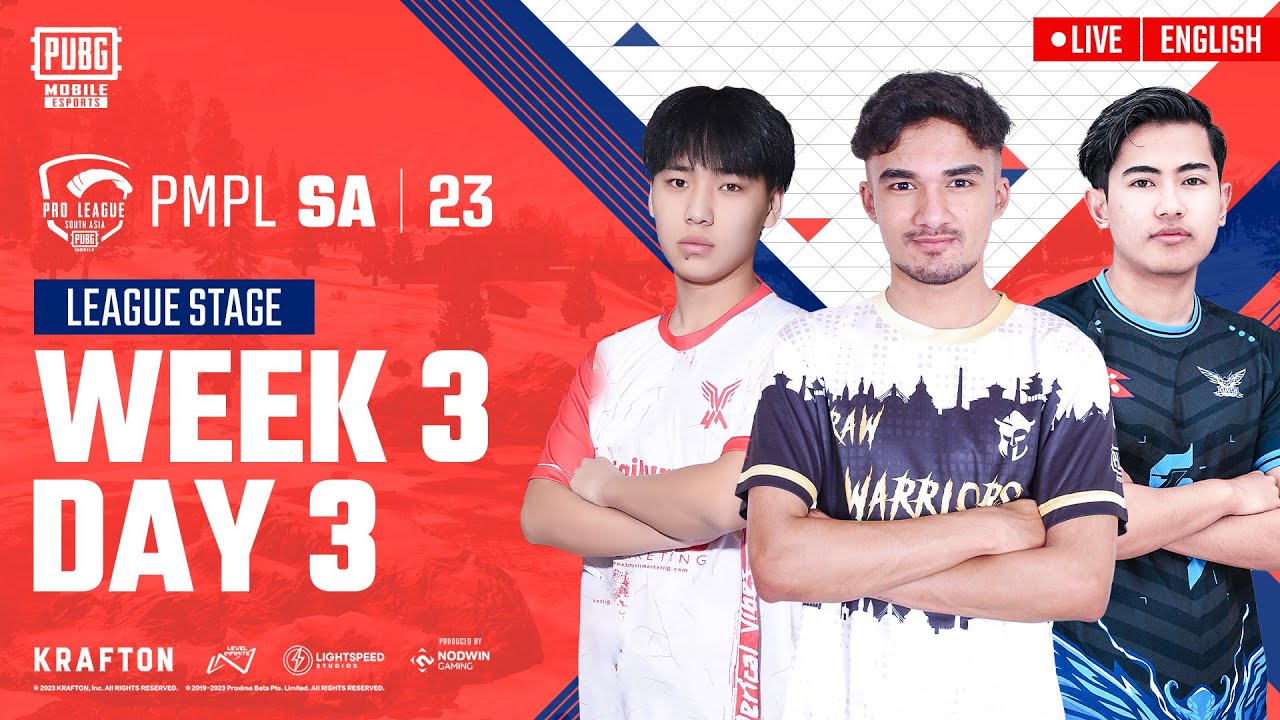 [EN] 2023 PMPL SA Fall | League Stage Week 3 Day 3| Aim For Victory