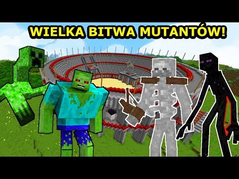 WHICH MUTANT IS THE STRONGEST IN MINECRAFT?!  Mob Battle Arena!