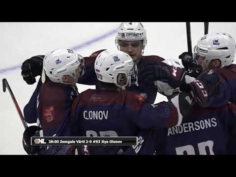 Optibet hokeja līga: HK Zemgale/LLU - HK Dinaburga spēles labākie momenti (11.12.2021)