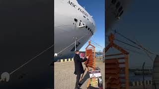 MSC Poesia musikalischer Empfang in Klaipeda Litauen Skrabalman 2.10.2025 #msc #ostsee #cruise