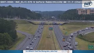 Crash on I-575 S in Cherokee County