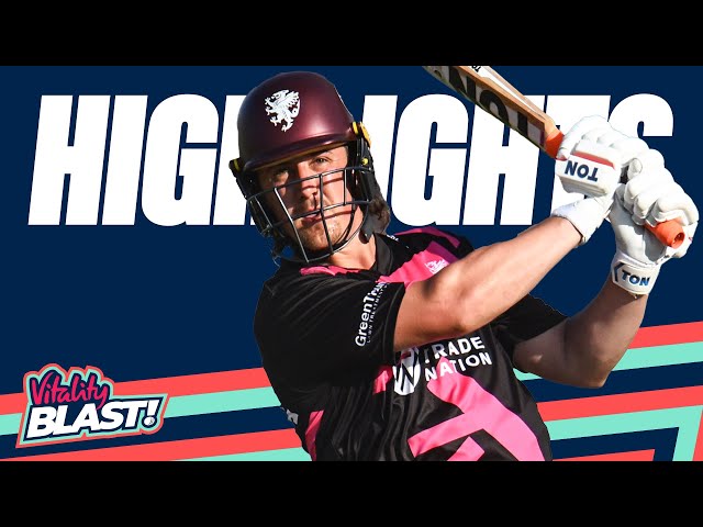 Kohler-Cadmore Smacks 90 off 39 Balls | Somerset v Essex – Highlights | Vitality Blast 2025