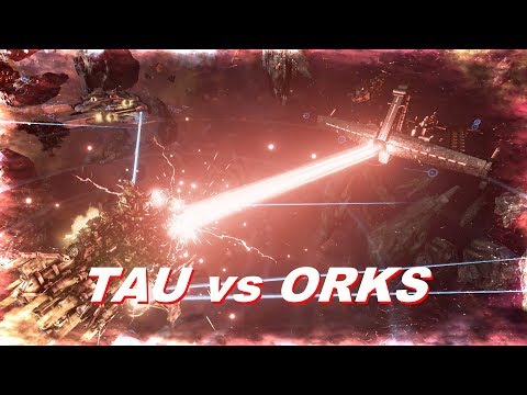 TAU vs Orks! Rank 36, Heroic Difficulty, 1500 Points - Battlefleet Gothic Armada