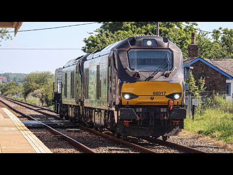 (HD) DRS 68017 & 68002 crawl past Appledore with 1 empty FNA bound for Dungeness on 6O62! 09/06/21