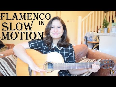 Flamenco Guitar in Slow Motion: strumming techniques, Rumba, Golpe