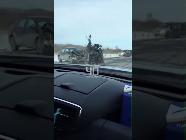 В ДТП на трассе Казань – Ульяновск «Жигули» разорвало пополам