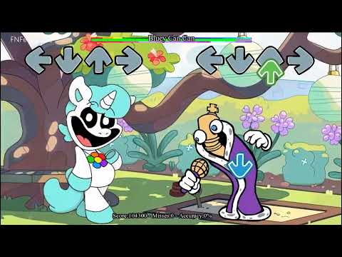 FNF Can can but Amazing Digital Circus Episode 2 vs Smiling Critters ALL PHASES sing it - Bluey mods