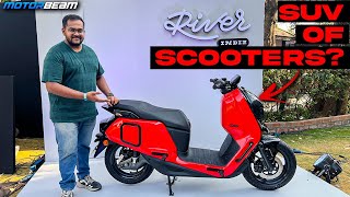 River EV Indie - ₹1,25,000/- Naya Bada Customisable Electric Scooter ⚡️ 🛵 | MotorBeam हिन्दी