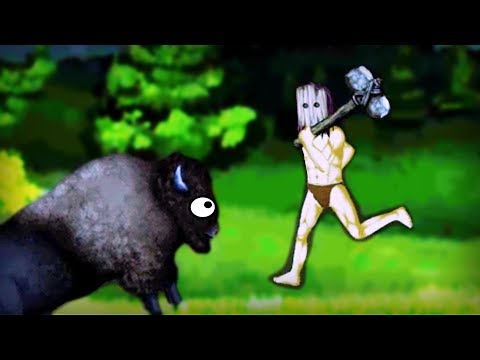 Buff Psychopath Accidentally Crafts Stone Age Cloning - Rise of Ages Gameplay - Let's Game It Out