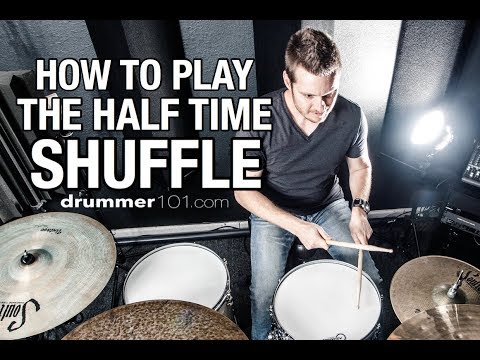 How To Play The Half Time Shuffle - Drum Lesson