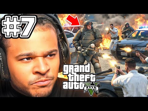 robbing a bank with M134 Miniguns | GTA 5 | part 7