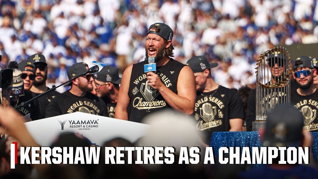 'I'm a champion for life' 🗣️ Clayton Kershaw says farewell to MLB, Dodgers | MLB on ESPN
