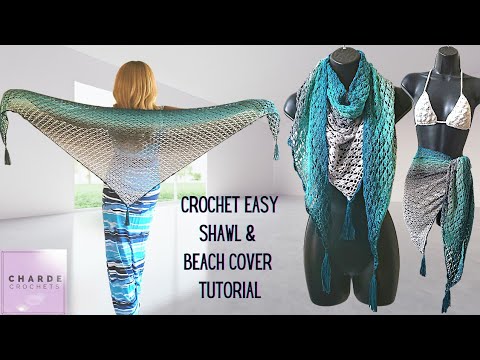 , title : 'Crochet Easy Beach Cover and Shawl Tutorial'