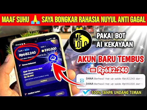 REAL 100%! CARA NUYUL APLIKASI MELOLO 2026 VERSI BARU OTOMATIS JADI KOIN || Aplikasi penghasil uang