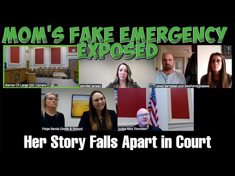 Mom's FAKE Emergency Exposed: Her Story Falls Apart in Court