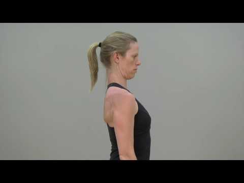 Isometric strengthening in extension (standing) - YouTube video thumbnail.