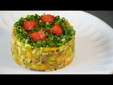 TARTAR DE SALMÓN Y AGUACATE EN MINUTOS. FRESQUITO Y DELICIOSO