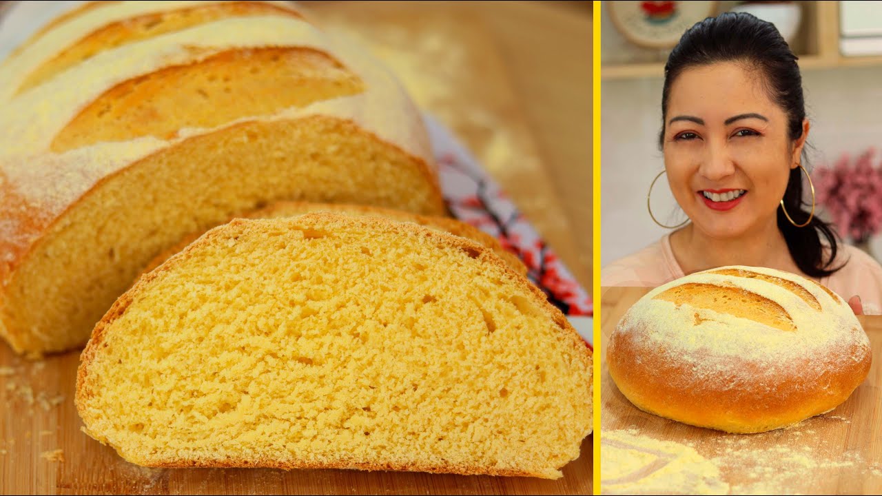 INCRÍVEL COMO ESSA RECEITA SIMPLES RENDE MUITO PÃO - FÁCIL E MUITO MACIO - PÃO DE FUBÁ -Dika da Naka