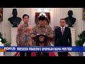 Presiden Prabowo Umumkan Nama Menteri Didampingi Wakil Presiden Gibran Pengumuman Susunan Kabinet
