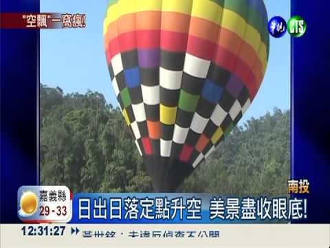 日月潭搭熱氣球 俯瞰湖光山色!