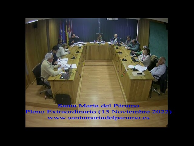 16.- Pleno Extraordinario (15 de noviembre de 2022)