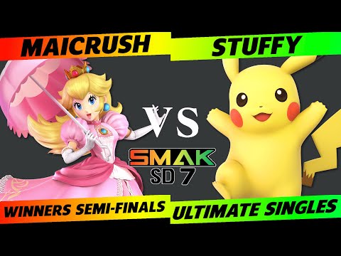 SMAK-SD7 Winners Semi-Finals - Maicrush (Peach) vs. Stuffy (Pikachu) - SSBU