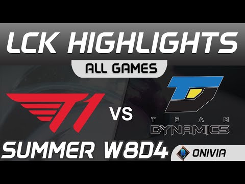 T1 vs DYN Highlights ALL GAMES LCK Summer Season 2020 W8D4 T1 vs Team Dynamics by Onivia