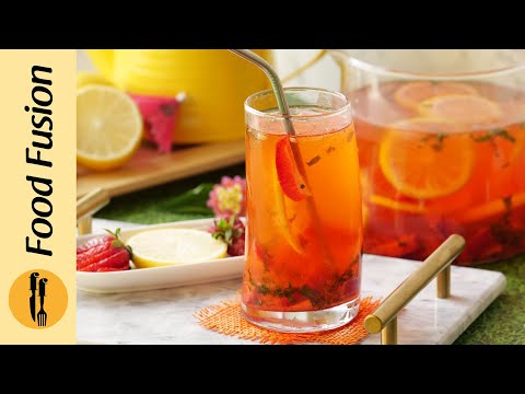 Refreshing Fresh Strawberry Lemonade Recipe by Food Fusion