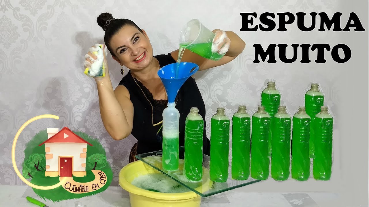 DETERGENTE IGUAL DE MERCADO - COM 3 VIRA 10 - Culinária em Casa