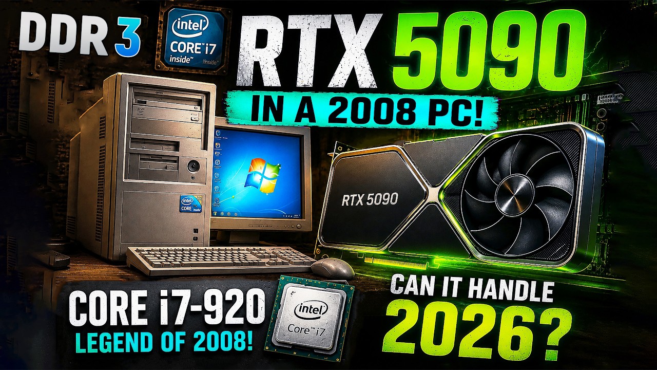 I Put an RTX 5090 in a 2008 PC - Gaming with Core i7-920