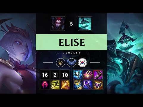 Elise Jungle vs Hecarim - KR Diamond Patch 25.13