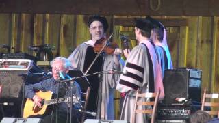 R.I.P. Doc Watson, He corrects the professor on how he got his name - Merlefest 5-1-2010