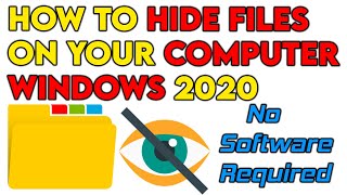 How To Hide Files Or Folders In Windows | (Protect Files From Other Users) {TUTORIAL}