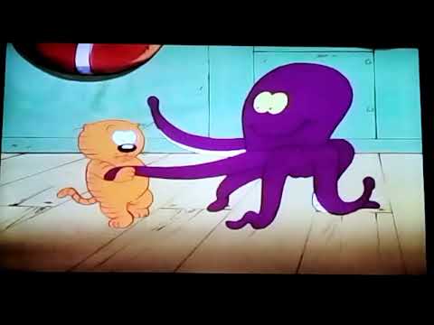 Heathcliff caught an Octopus