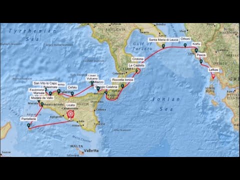 Segeltörn von Griechenland Lefkas nach Sizilien