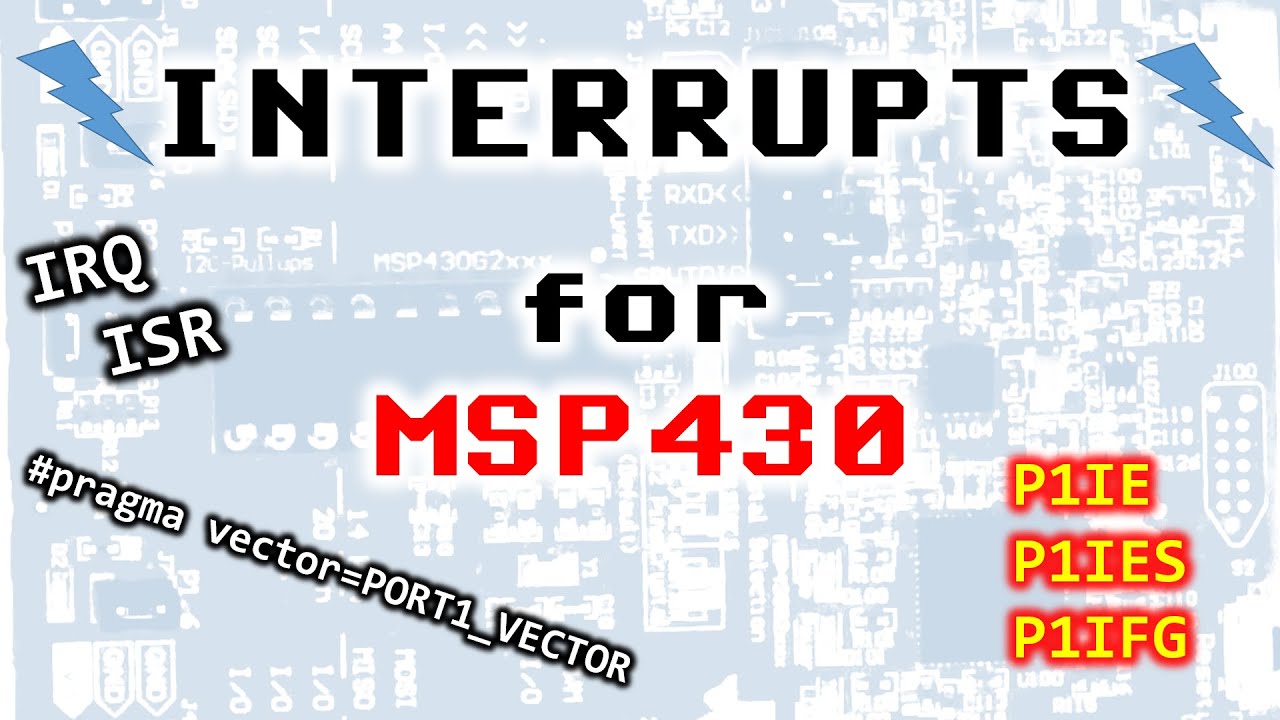 Interrupts in MSP430