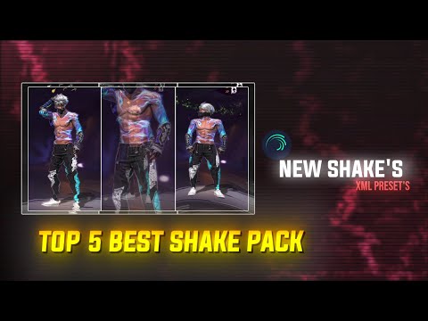 Top 5 Shakes Xml Preset's | Freefire New Shakes Pack | ff Shakes | Free To Use 💯