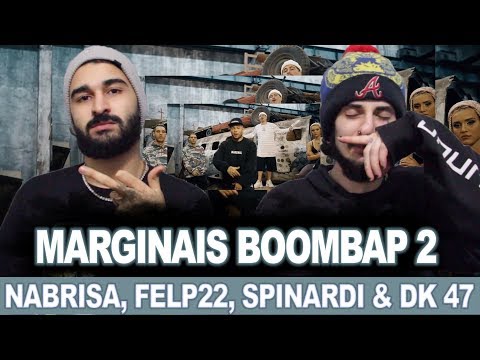 MARGINAIS BOOMBAP 2 🐻 - NABRISA, FELP22, SPINARDI & DK 47 (prod. PEP) | REACT / ANÁLISE VERSATIL