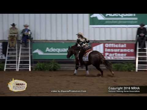Bella Juice ridden by Michelle Miola  - 2016 NRHA Futurity (Non Pro)